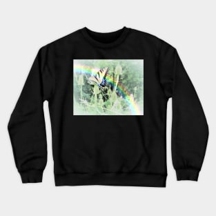 Swallowtail and Rainbow Crewneck Sweatshirt